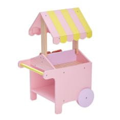 Teamson Olivia's Little World Dřevěný Vozík Pro Panenky Na Hraní Rolí S Pečivem , Příslušenství Pro Panenky Td-12879A