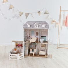 Teamson Olivia's Little World - Domeček pro panenky Dreamland 12" - bílý / šedý