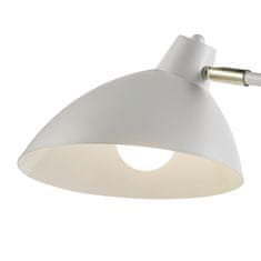 Teamson Monopod Standardní Pracovní Stojací Lampa Delicata S Bílým Stínítkem, Bodové Světlo Na Čtení, Moderní Vysoké Osvětlení Do Obývacího Pokoje Nebo Kanceláře