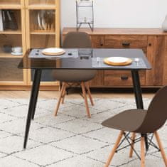 Teamson Allan Moderní Sada 2 Kuchyňských Jídelních Židlí (Pouze Židle), Moderní Domácí Posezení V Hnědé Barvě A Dřevěných Nohách