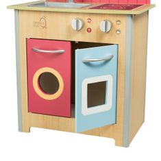 Teamson Teamson Kids - Kuchyňka Little Chef Porto Classic - dřevo/červená