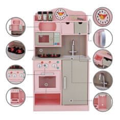 Teamson Teamson Kids - Little Chef Florence Classic Play Kitchen - růžová / šedá
