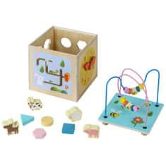 Teamson Teamson Kids - Dřevěná hrací laboratoř pro předškolní vzdělávání se 4 stranami
