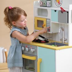 Teamson Florence Dřevěná Kuchyňka Pro Děti Na Hraní S 5 Doplňky Na Hraní Rolí Td-11708Ar