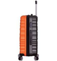 Cestovní kufr METRO LLTC1/3-L ABS - oranžová/šedá