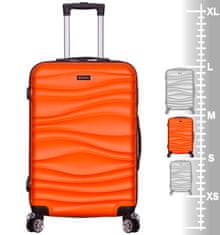 Cestovní kufr METRO LLTC1/3-M ABS - oranžová/šedá