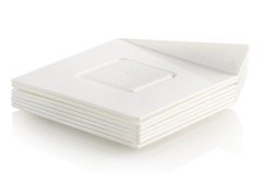 Silikomart Dekorační podložka čtverec bílý 8,3cm 100ks 