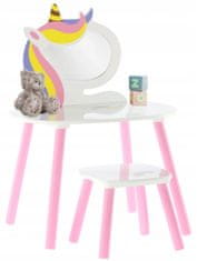 Aga Dětský toaletní stolek + taburet Lily