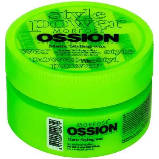 Morfose Ossion Matte Styling Wax - silný vlasový stylingový vosk s matným povrchem 100ml
