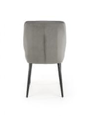 Halmar Kovová židle K432, šedá
