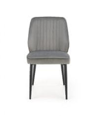 Halmar Kovová židle K432, šedá