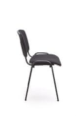 Halmar Konferenční židle ISO, černá, látka OBAN EF019