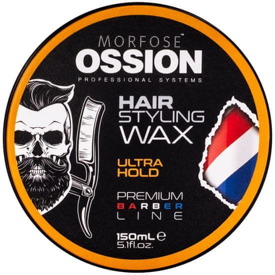 Morfose Ossion Hair Styling Wax Ultra Hold - lesklý, silně fixující vosk pro styling vlasů 150ml