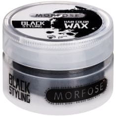 Morfose Hair Colour Wax Black - barvicí vosk na vlasy, poskytuje matný povrch a silnou fixaci 100ml