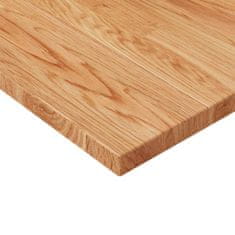 Greatstore Čtvercová stolní deska světle hnědá 60x60x2,5 cm ošetřený dub