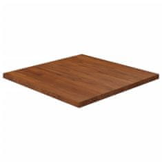 Greatstore Čtvercová stolní deska tmavě hnědá 60x60x2,5 cm ošetřený dub