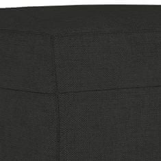 shumee 3dílná sedací souprava s poduškami černá textil