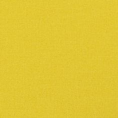Vidaxl 3dílná sedací souprava s poduškami světle žlutá textil