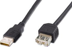 Virtuos kabel - prodlužovací A-A, 2m, černá