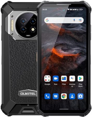 Oukitel WP19 výkonný odolný telefon vysoce výkonný odolný telefon IP69K IP68 vojenský standard odolnosti MIL-STD-810G vysoká kapacita baterie dlouhá výdrž fotoaparát čtečka obličeje Bluetooth 5.0 18W rychlonabíjení vyspělá GPS podpora sítě LTE internet noční kamera noční vidění výkonný procesor Android 12 4K videa FullHD+ rozlišení ultra vysoká kapacita baterie ultra dlouhá výdrž silná baterie velkokapacitní baterie 64Mpx