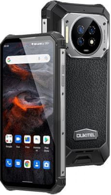 Oukitel WP19 výkonný odolný telefon vysoce výkonný odolný telefon IP69K IP68 vojenský standard odolnosti MIL-STD-810G vysoká kapacita baterie dlouhá výdrž fotoaparát čtečka obličeje Bluetooth 5.0 18W rychlonabíjení vyspělá GPS podpora sítě LTE internet noční kamera noční vidění výkonný procesor Android 12 4K videa FullHD+ rozlišení ultra vysoká kapacita baterie ultra dlouhá výdrž silná baterie velkokapacitní baterie 64Mpx