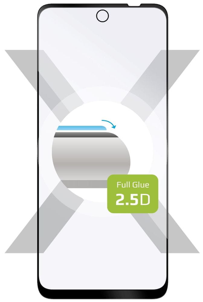 Levně FIXED Ochranné tvrzené sklo Full-Cover pro Motorola Moto G32, lepení přes celý displej FIXGFA-966-BK, černé