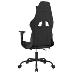 shumee Herní židle s podnožkou černá a maskáčová textil