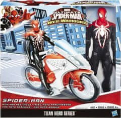 MARVEL Spiderman Figurka 30 cm + motorka Web Net Cycle od Hasbro.