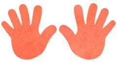 Merco Hand značka na podlahu oranžová 1 pár