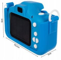 Kruzzel 22295 Dětský digitální fotoaparát 32 GB modrý