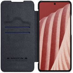 Nillkin Qin knížkové kožené pouzdro na Samsung Galaxy A73, černé