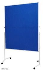 2x3 Moderační textilní tabule modrá 120x150cm - skládací