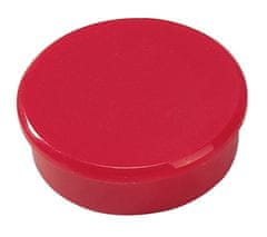 Dahle Dahle magnet přídržný, Ø 38 mm, červený - 2 ks