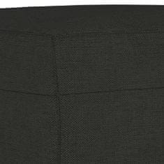 Vidaxl 3dílná sedací souprava s poduškami černá textil