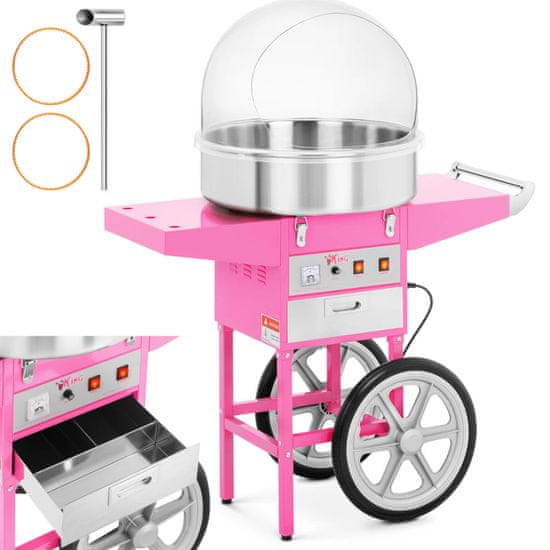 shumee Mobilní stroj na cukrovou vatu s vozíkem