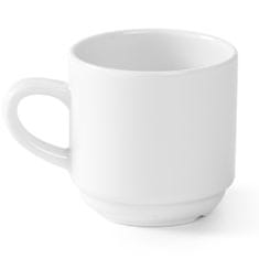 shumee Hotelový šálek na kávu a čaj OPTIMA bílý porcelán 230ml sada 12 ks. - Hendi 770962