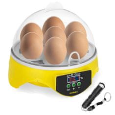 Inkubátor líheň líheň 7 vajec + ovoskop 20W