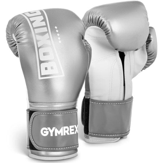 shumee 12oz stříbrné tréninkové boxerské rukavice