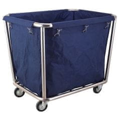 shumee Hotelový servisní košový vozík na prádlo, nerezové povlečení - Hendi 691083