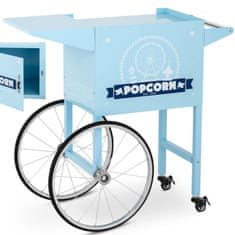 shumee Podstavec na vozík pro stroj na popcorn s retro skříňkou 51 x 37 cm - modrý