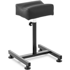 shumee Kosmetická stolička na pedikúru s nastavitelnou výškou do 67 cm do 80 kg - černá