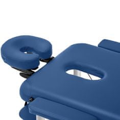Skládací masážní stůl přenosné masážní lůžko Bordeaux Blue do 180 kg modrá