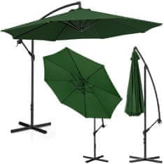 shumee Zahradní deštník na paži, kulatý sklopný, pr. 300 cm zelená