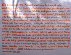shumee Josera Bavaro Solid Adult 20/8 - krmivo pro dospělé psy - 18kg