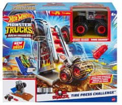 Hot Wheels Monster Trucks aréna: Závodní výzva Herní set - Pneumatiky HNB87