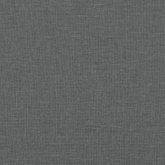 Vidaxl Jídelní lavice tmavě šedá 124 x 32 x 45 cm ocel a textil