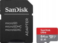 SanDisk Paměťová karta microSDXC 64 GB + SD adaptér