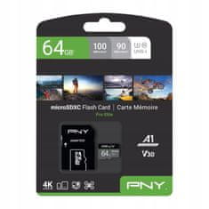 PNY Paměťová karta microSDXC PRO Elite 64GB + adaptér