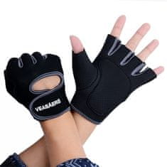 Northix Tréninkové rukavice | Navrženo pro maximální cirkulaci vzduchu – šedá 