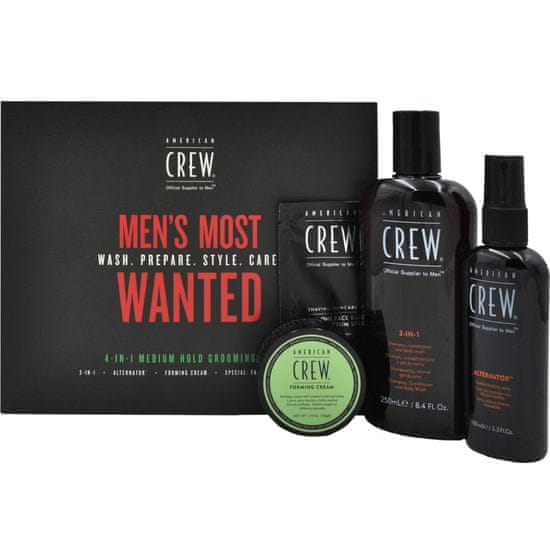 American Crew Men's Most Wanted Medium Hold Grooming Kit - sada kosmetiky pro muže